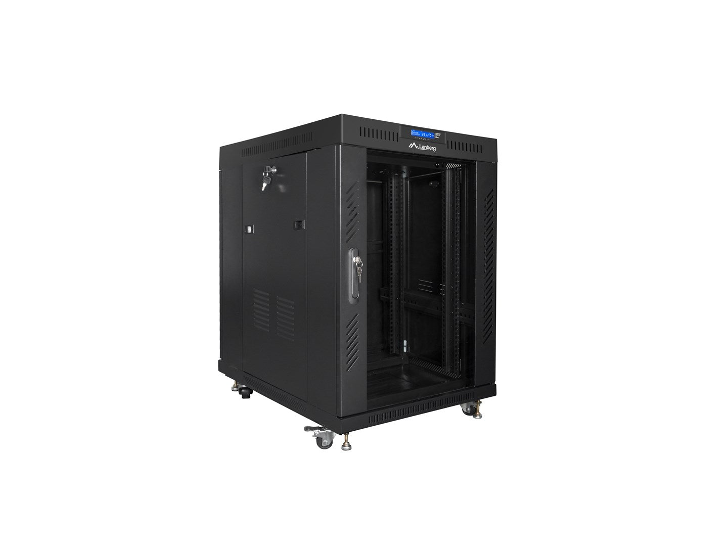 Lanberg Rack Cabinet 15U Freestanding Black FF01-8015-12BL
