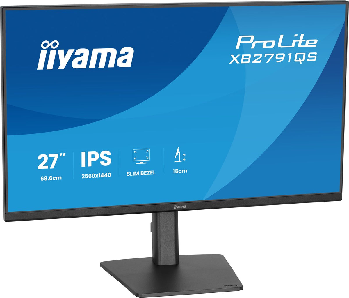 IIYAMA ProLite XB2791QS-B1 27" Quad HD Monitor 2560x1440 75Hz IPS Black