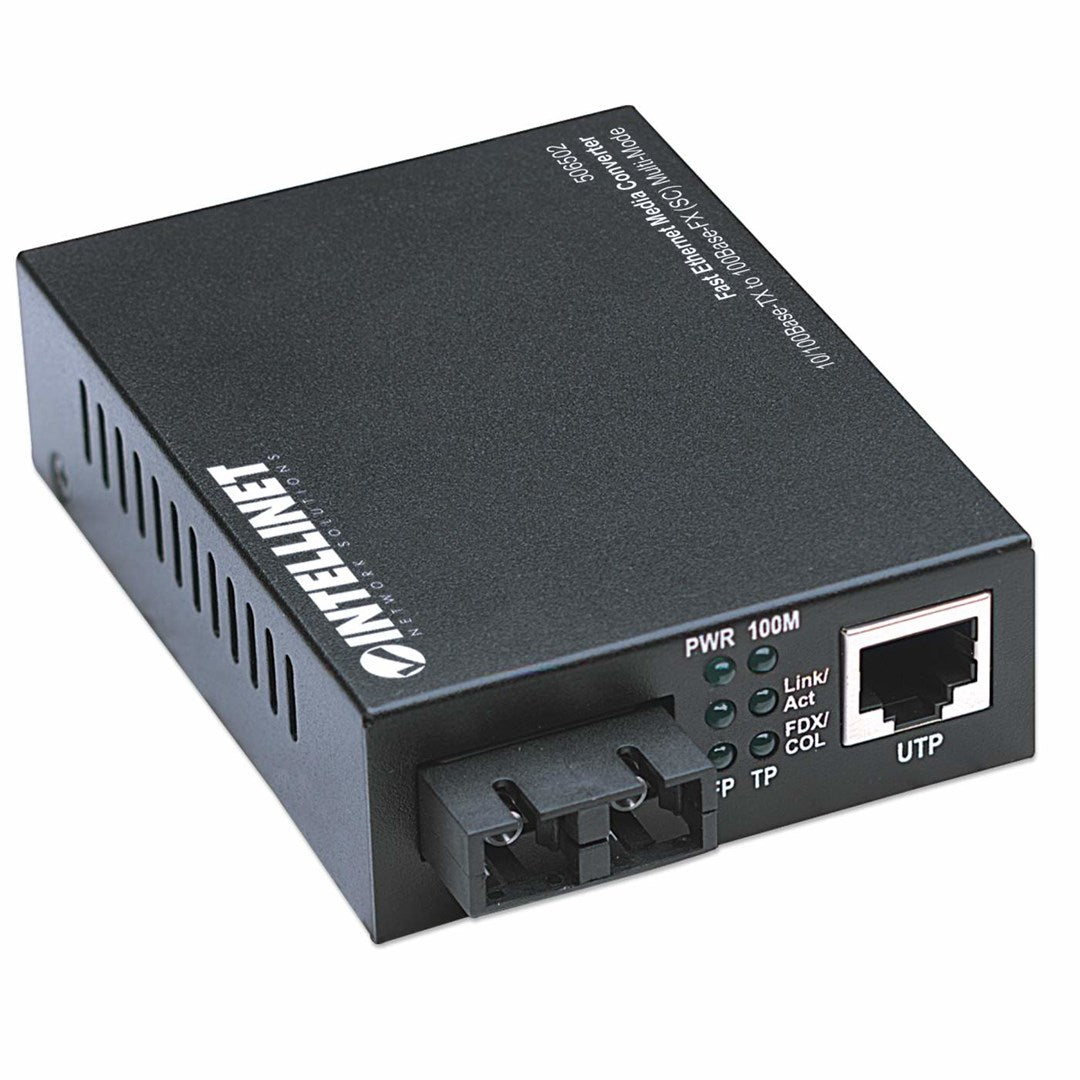 Fast Ethernet Media Converter with 2 Ports and 100 Mbps Data Transfer Rate