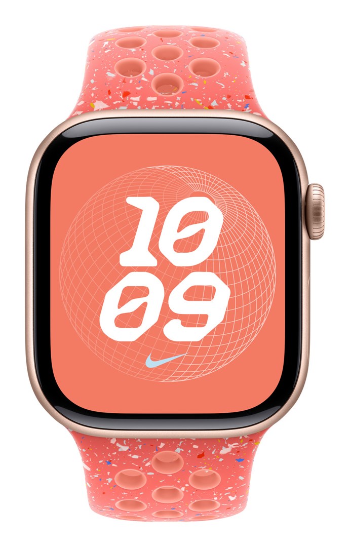 Apple Band for Apple Watch 42 mm, Orange, Fluoroelastomer, M/L, Model MYL33ZM/A