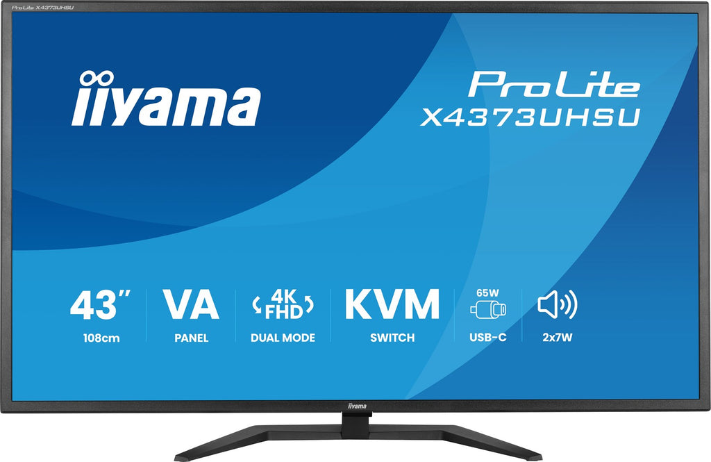 IIYAMA ProLite X4373UHSU-B2 42.5" 4K Ultra HD Monitor 3840 x 2160 Windows, Linux