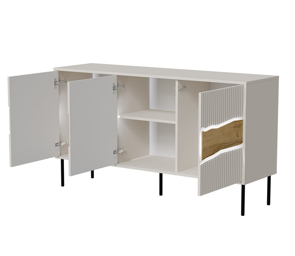 Cama INSERTO 3D Chest of Drawers - 143.5x40x80 cm - Cashmere + LED