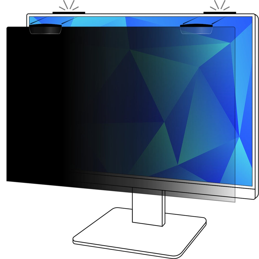 3 M Removable Magnetic Privacy Screen Filter - 60.5 cm (23.8") - Black