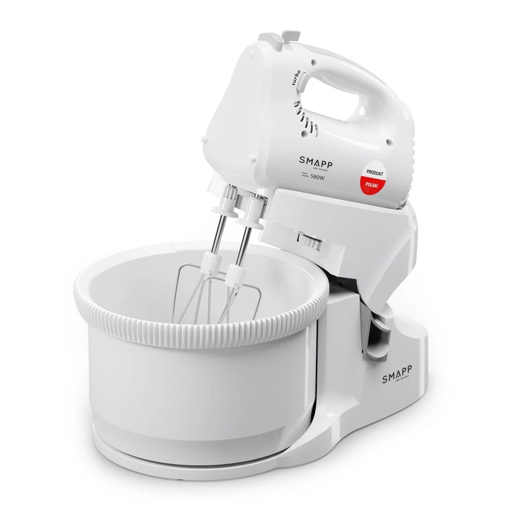 SMAPP Hand Mixer 580 W with 2 Bowls 451.66 White
