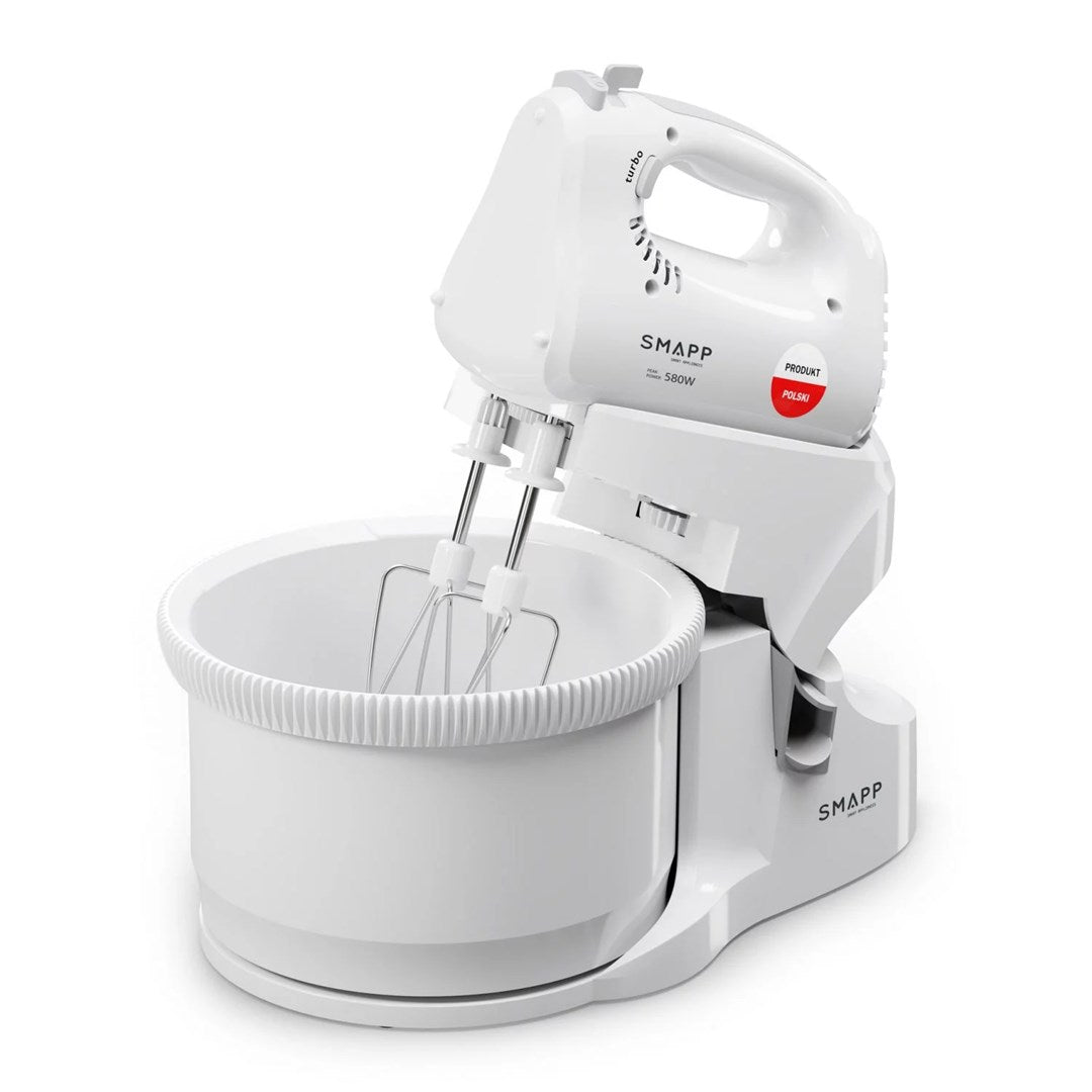 SMAPP Hand Mixer 580 W with 2 Bowls 451.66 White