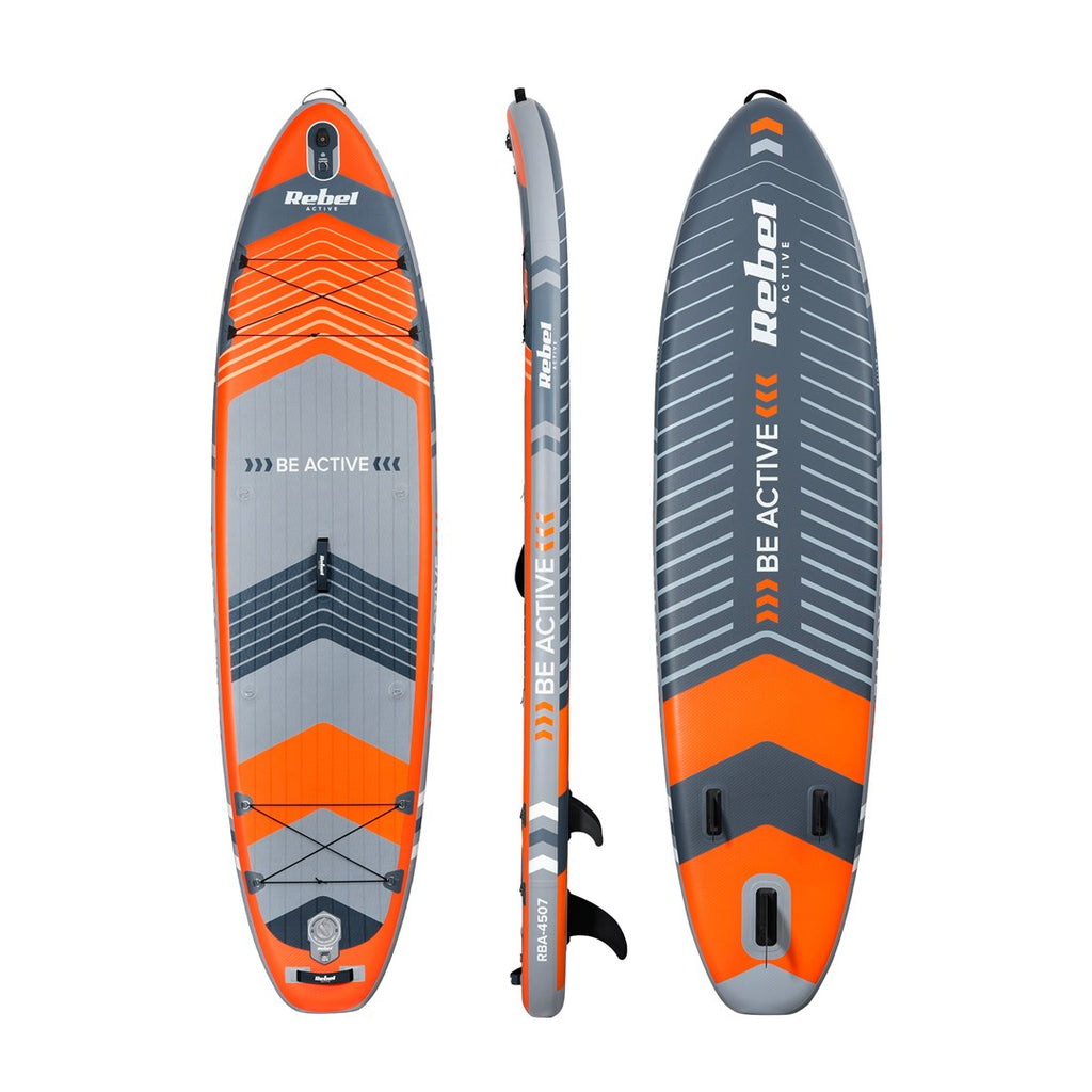 Rebel Inflatable SUP Board ACTIVE Orange RBA-4507-OR Weight: 14600 g Max Capacity: 170 kg