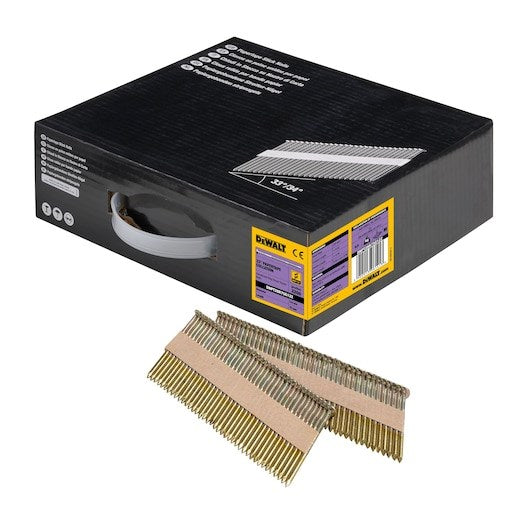 DeWALT Cap Nail 2.8 x 50 mm Galvanised 33° Angle Ring Shank Nails Pack of 2200 DNPT28R75G12Z