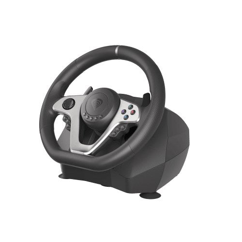 GENESIS Seaborg 400 Steering Wheel + Pedals USB Nintendo Switch PC PlayStation 4 PlayStation 3 Xbox 360 Xbox One Xbox One S Xbox One