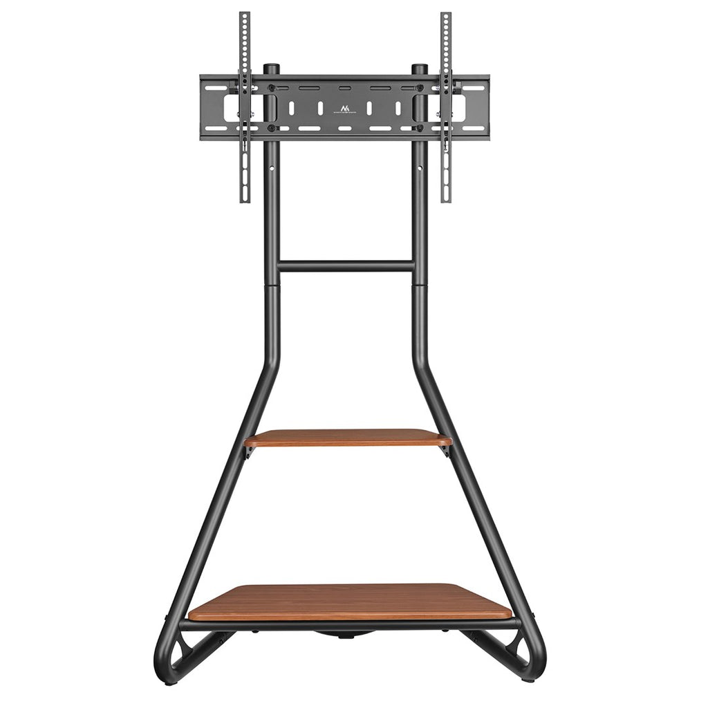 Maclean MC-455 Freestanding Corner TV Stand in Bauhaus Style  Free-standing TV Holder with Two Levels  Made of Wood  Load Capacity up to 10 kg  TV Mount up to 40 kg  37-75''  Max. VESA 600x400  Max. Height 1460mm