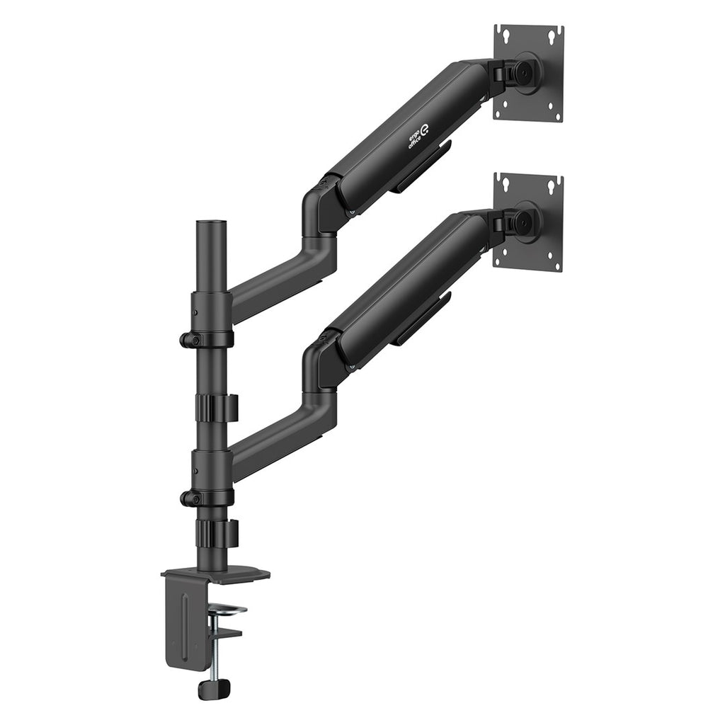 ergo office Dual Monitor Mount ER-692 B - Gas Spring, 17"-32", Max 10 kg Each