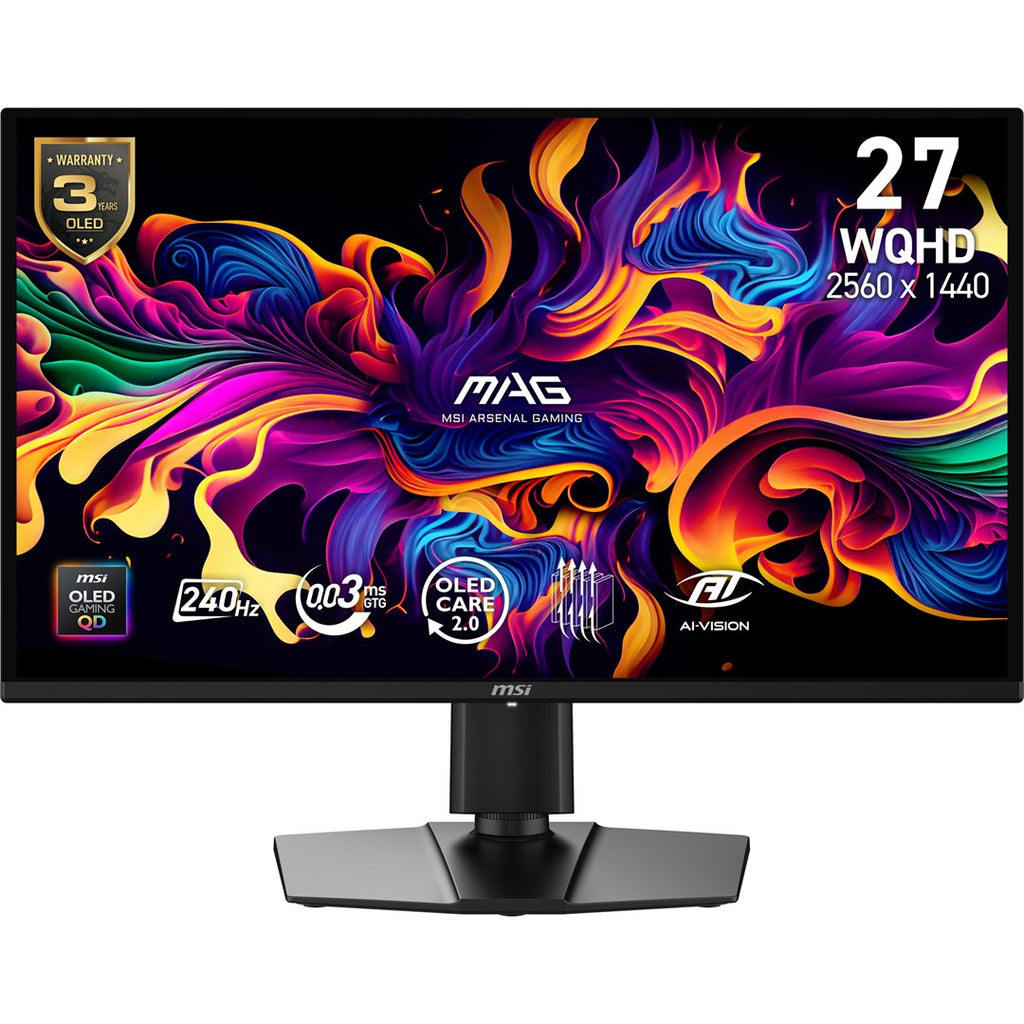 MSI MAG 274QP QD-OLED X24 Monitor 67.3 cm 2560 x 1440 Wide Quad HD Black