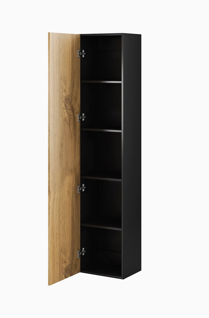 Cama Full Cabinet VIGO '180' 180/40/30 Black/Wotan Oak