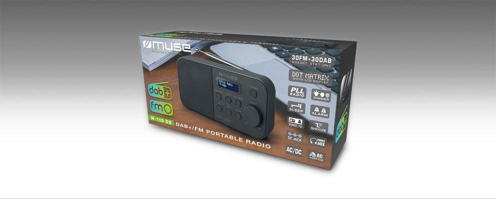 Muse M-109 DB radio Portable Black