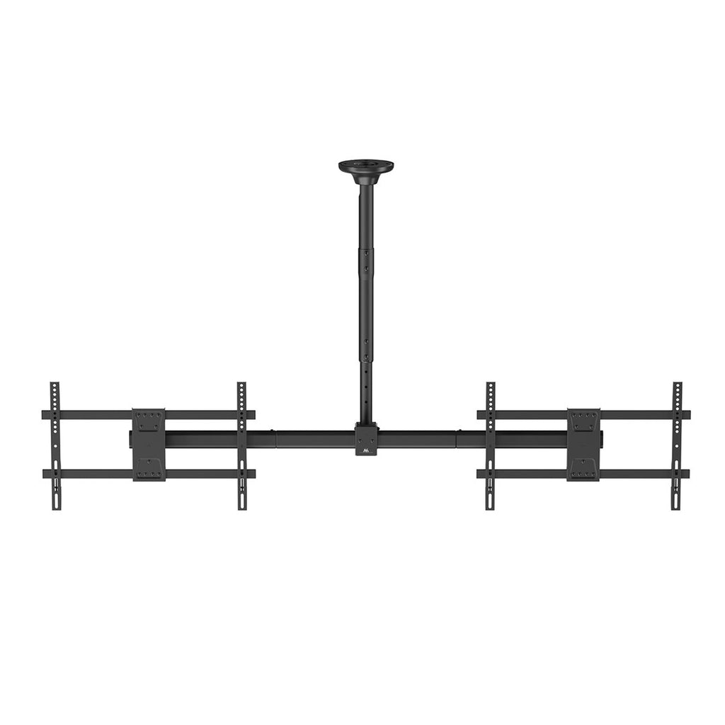 Maclean Dual Ceiling Mount for Two TVs max load 2x40kg 34-60 inch max VESA 600x400 MC-111 B