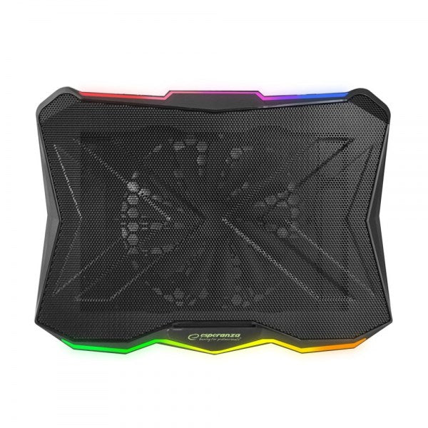 Esperanza EGC110 Laptop Cooling Pad 43.2 cm (17 inch) 800 RPM Black