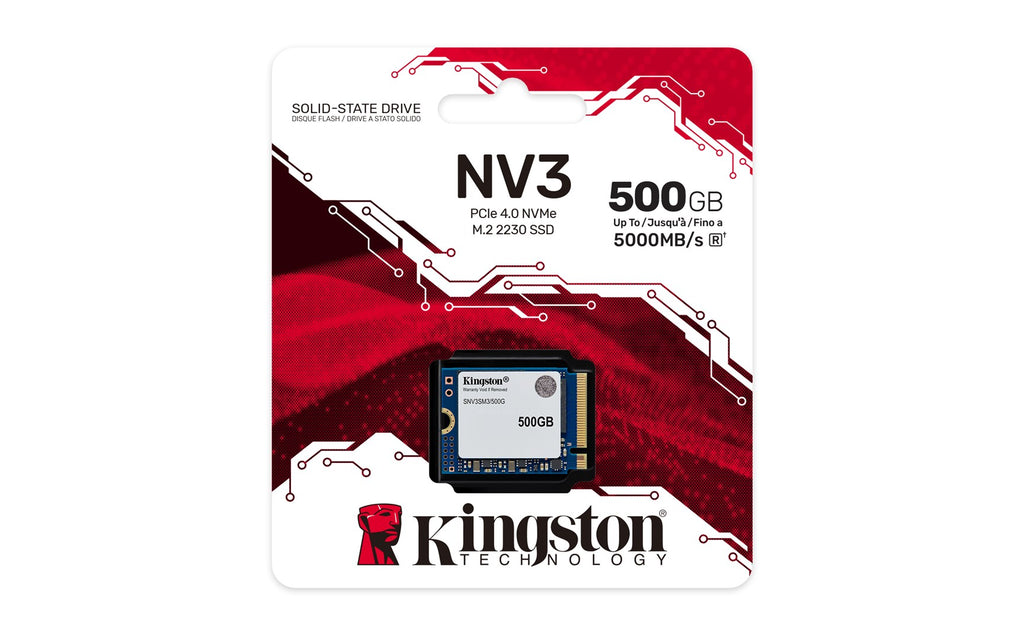 Kingston NV3 - SSD - 500 GB - PCIe 4.0 x4 (NVMe) (SNV3SM3/500 G)