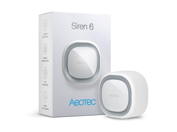 Z-Wave Siren 6 Wireless siren Indoor/outdoor White