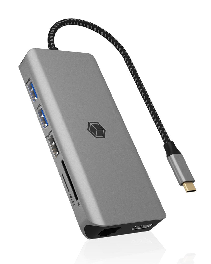 ICY BOX IB-DK4061-CPD USB-C 12-Port 100W Docking Station