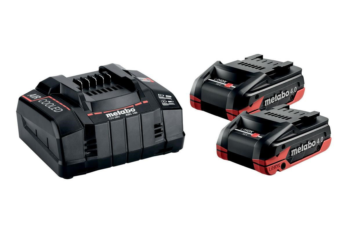 METABO Battery Set 18V 40Ah LIHD XTREME 2pcs + Charger ASC 290