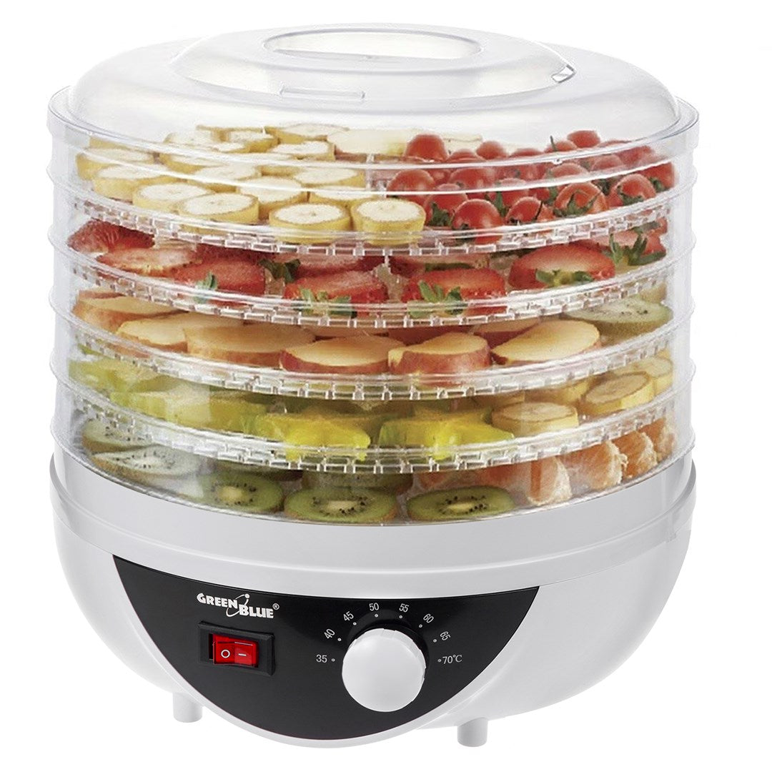 GreenBlue mushroom  vegetable and fruit dryer  250W power  very quiet  5 sieves  GB195