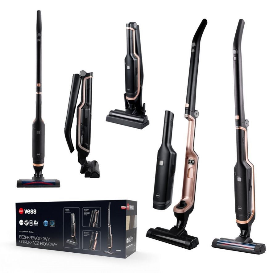 ELDOM Cordless Upright Vacuum Cleaner 130W 0.5 L Black OB90