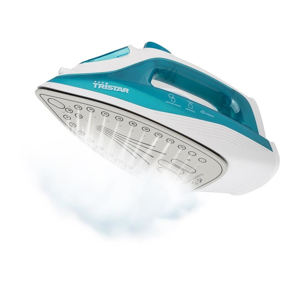 Tristar ST-8300 Steam Iron Ceramic Soleplate 1.9 m 40 g/min Turquoise White (ST-8300)