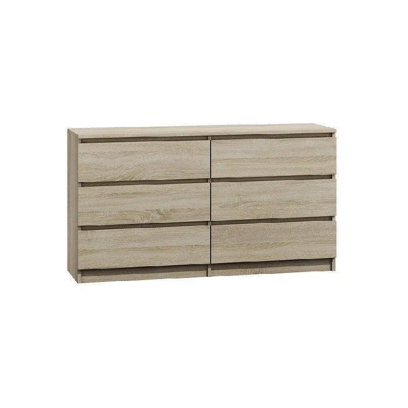 MALWA Chest of Drawers 140 cm Sonoma Oak M6 140 SON 2X3