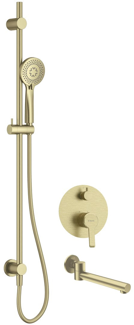deante Concealed Shower Set with Bath Spout NAC_R9QA