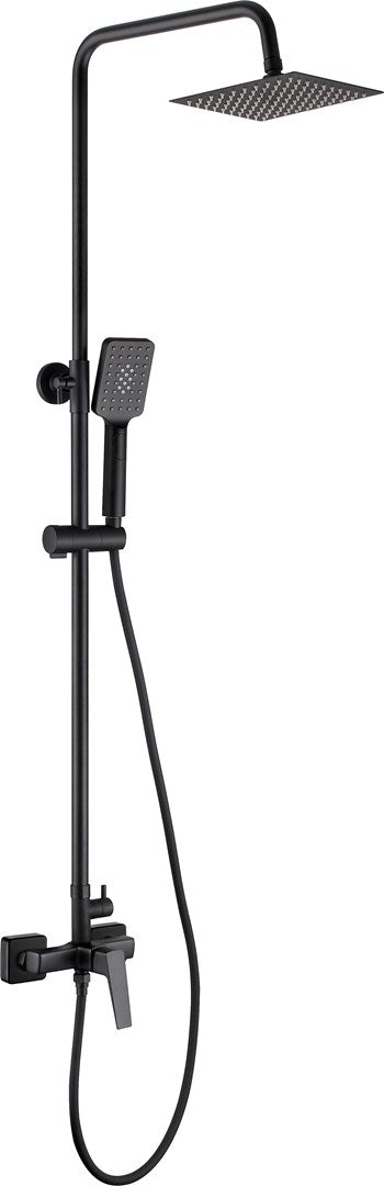 Deante Rain Shower with Shower Faucet Stainless Steel Nero