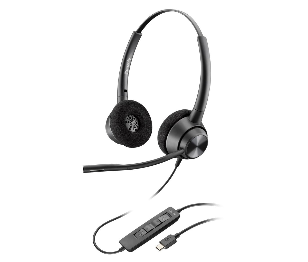 Hewlett-Packard Headset USB-C Boom Microphone Black 767F9AA