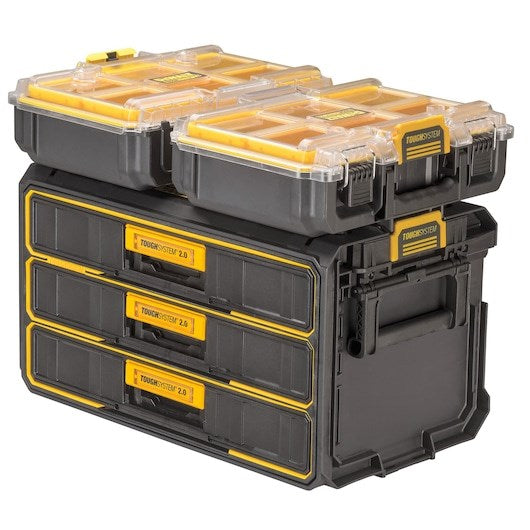 DeWalt Tough System 2.0 with 3 Shallow Drawers - Durable Tool Storage Solution