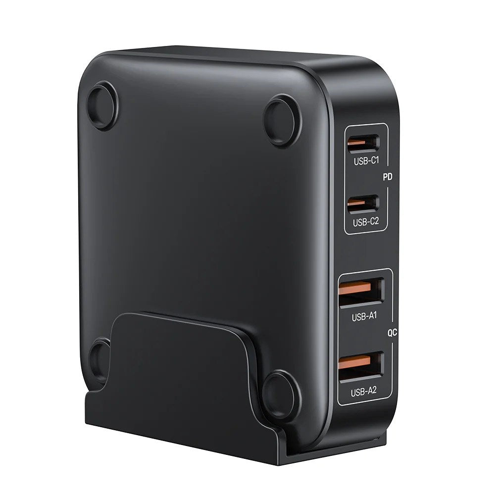 Unitek GaN Network Charger - P1228ABK01-EU | 70W 2x USB-C 2x USB-A