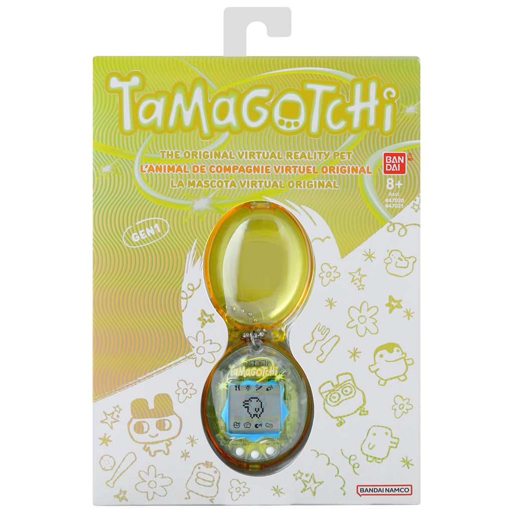 BANDAI Tamagotchi Original with Case Yellow Collectible Figure 47021