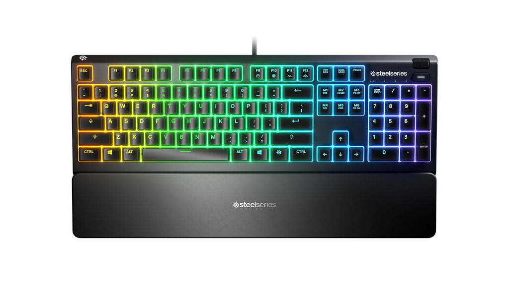 SteelSeries Apex 3 Gaming Keyboard Wired RGB IP32 Water Resistant 64795