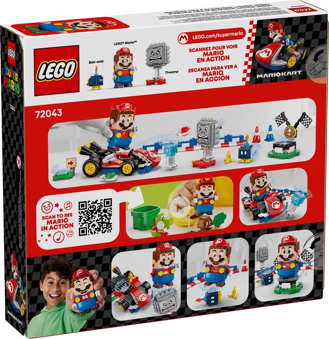 LEGO Super Mario Interactive Mario and Standard Kart Playset 72043