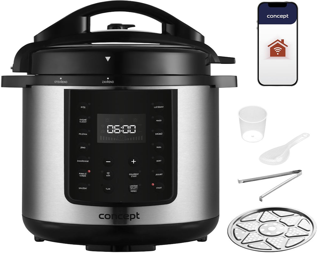 Concept CK8001 multi cooker 5.6 L 1000 W Black  Stainless steel