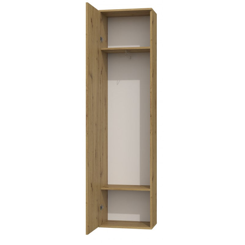 Topeshop DUO Wardrobe Artisan Oak 2 Shelves 1 Door