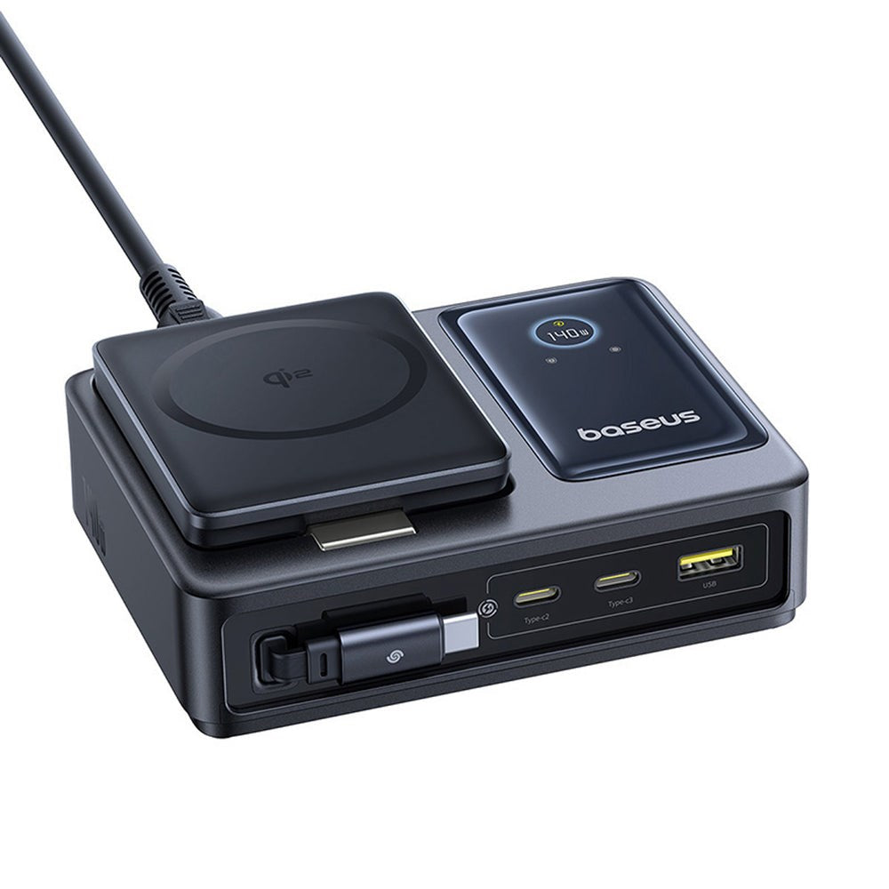 Baseus Nomos Universal Black AC Wireless charging Fast charging Indoor