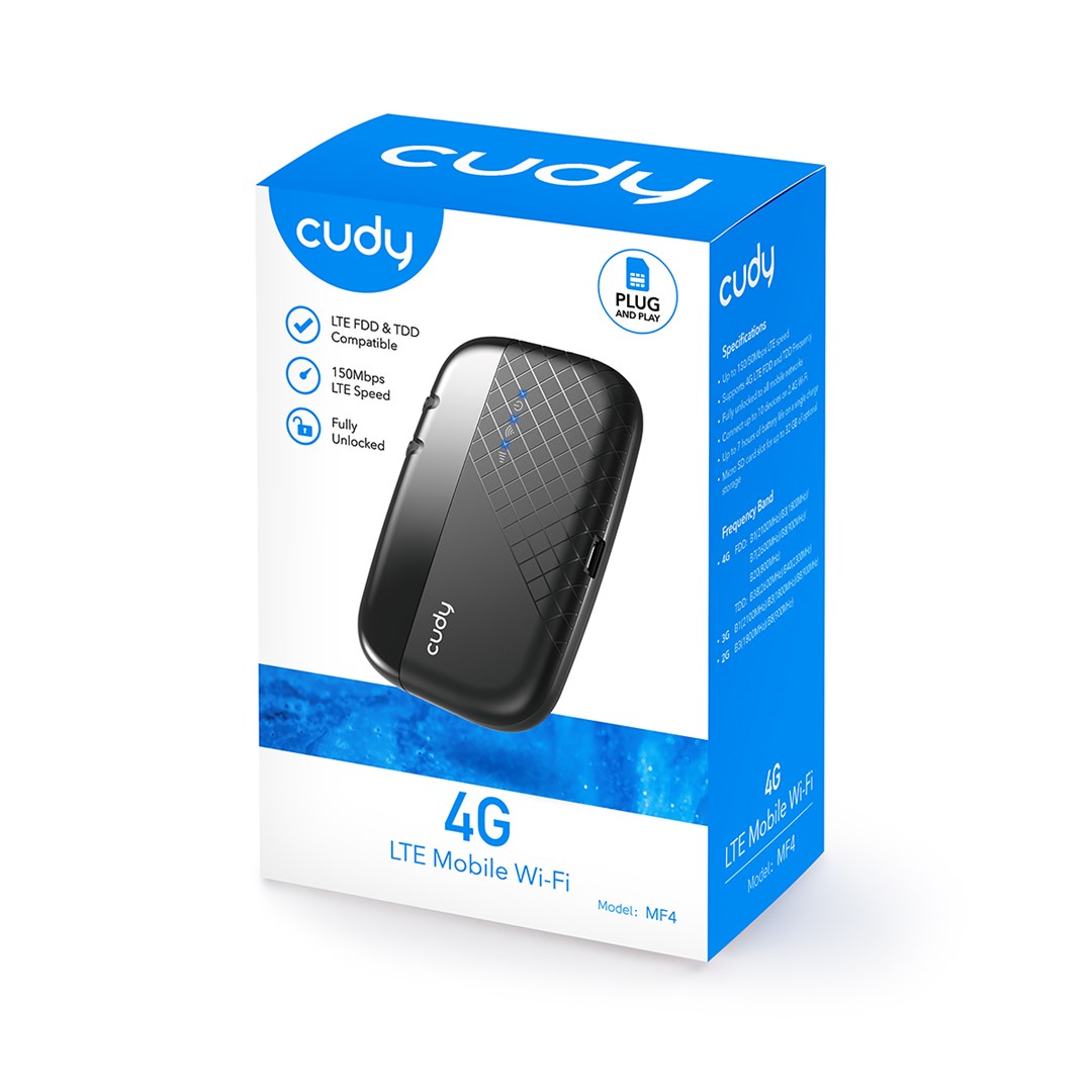 CUDY Portable Router 2.4 GHz 150 Mbit/s MF4