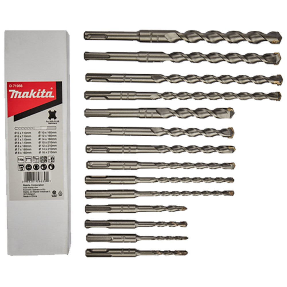 MAKITA Drill Bit Pack of 14 215 mm 1000 g D-71956