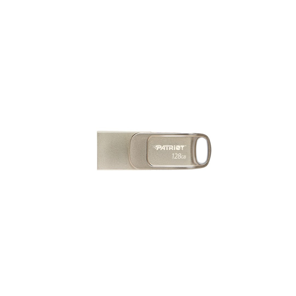 Patriot Memory Tab T560 128GB USB Flash Drive Dual USB 120MB/s (PS128GT560DS5D) Silver