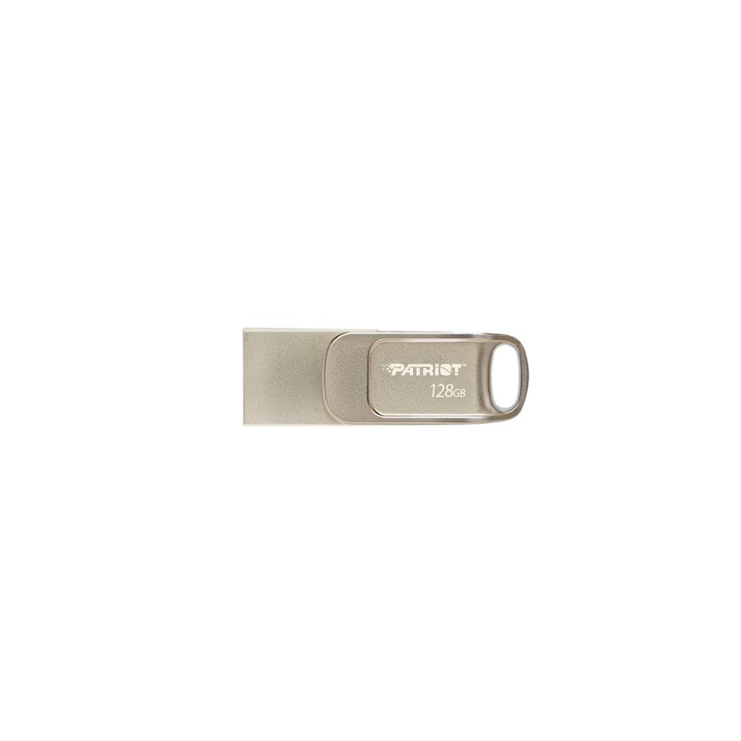 Patriot Memory Tab T560 128GB USB Flash Drive Dual USB 120MB/s (PS128GT560DS5D) Silver