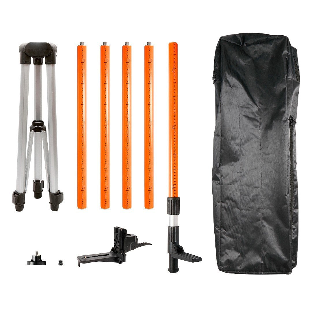 NEO 75-115 Laser Pole with Tripod - Height 3.7 m - Aluminum - Indoor/Outdoor Use