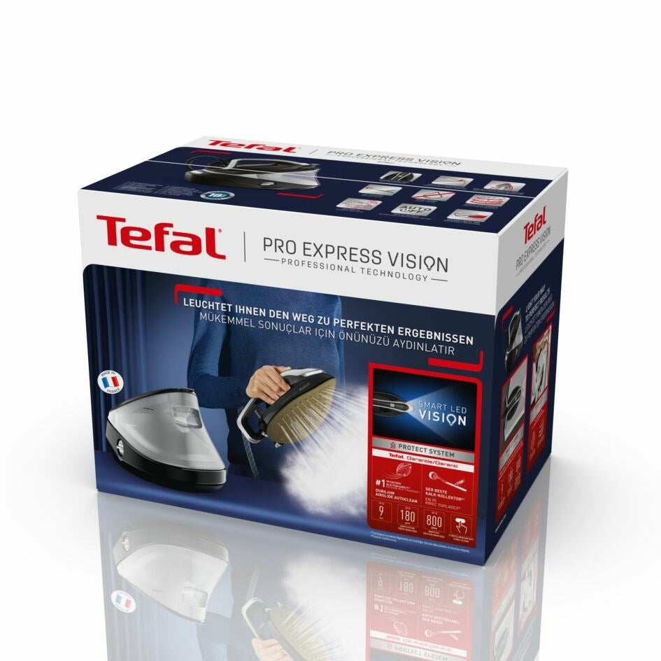 Tefal GV9821 Pro Express Vision Steam Ironing Station - Black/Silver (GV9821)