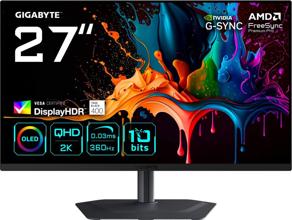 GIGABYTE MO27Q3 27 OLED 2K QHD Gaming Monitor 360Hz