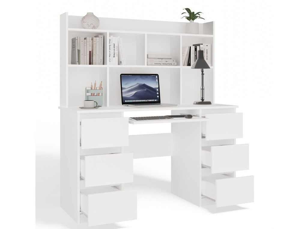 KUBA Desk Set + Extension Piece  White