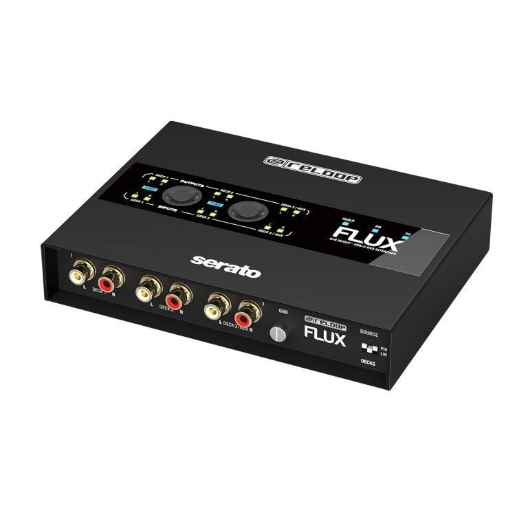 Reloop Flux USB Audio Interface, 3.0 Audio Output Channels, Compact Design, RELOOP 245389