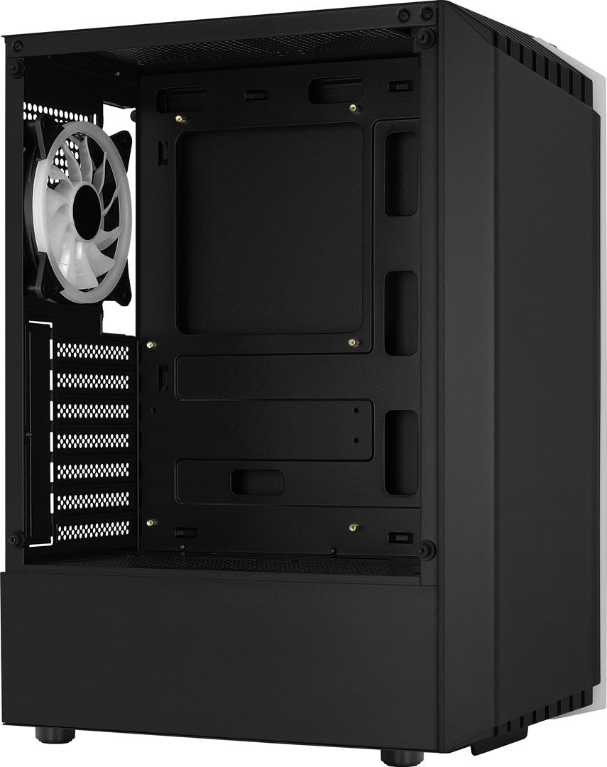 Aerocool Bionic Midi Tower Case - Black - RGB Front Panel