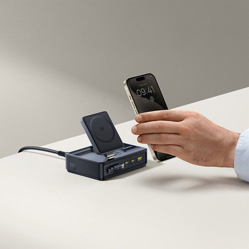 Baseus Nomos Universal Black AC Wireless charging Fast charging Indoor
