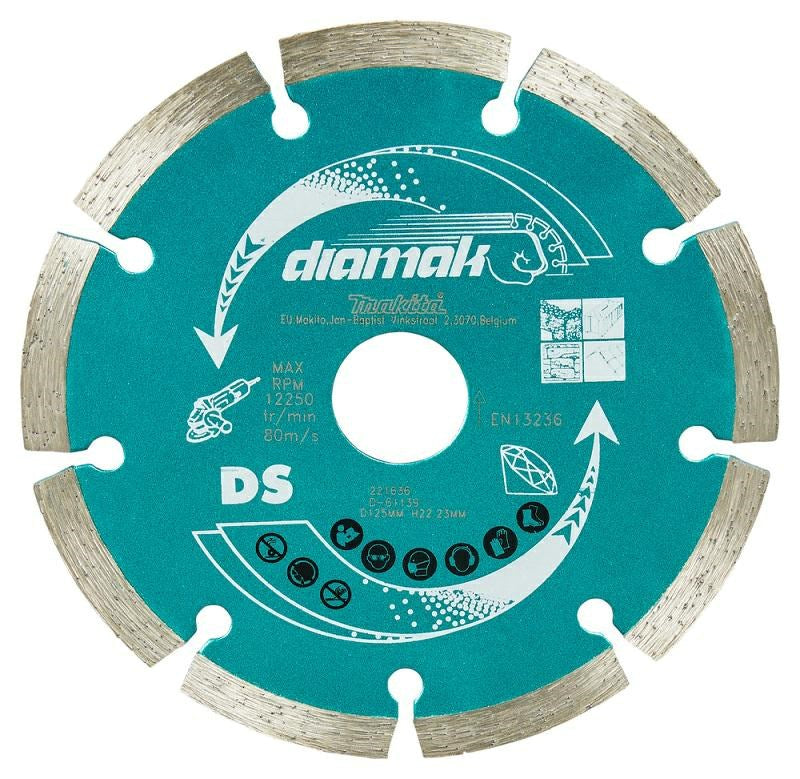Makita Diamond Blade 125 mm 22.23 mm for Concrete Brick Marble 10pcs